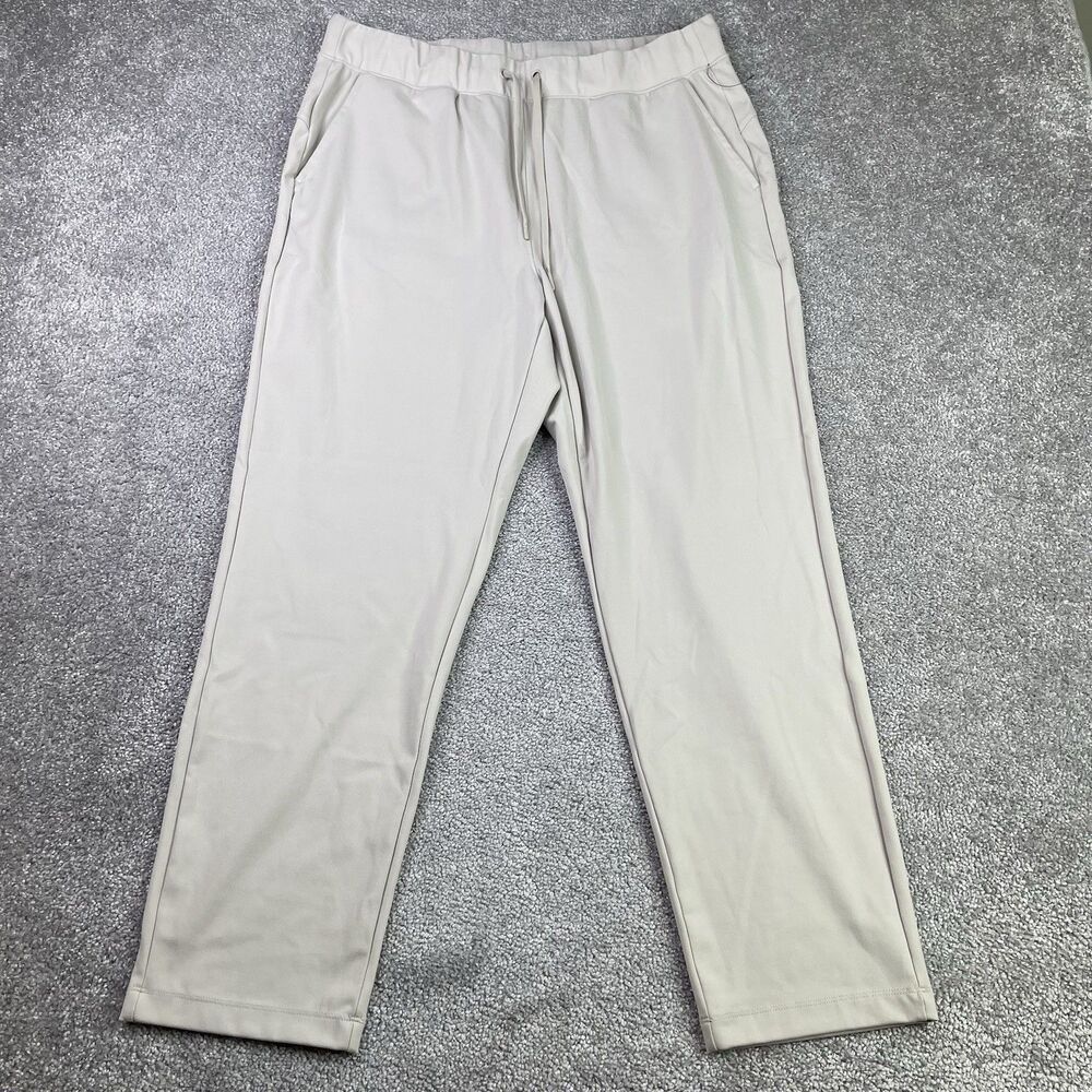 Yogalicious Lux Avenue Pants Women’s XL Beige Straight  High Rise Activewear